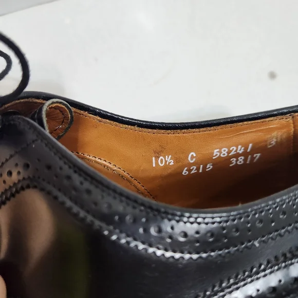 ALLEN EDMONDS BLACK DRESS SHOES SIZE 9.5 - Picture 11 of 14